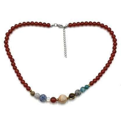 Solar System Necklace Carnelian - Image 3