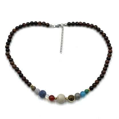 Solar System Necklace Red Tiger Eye - Image 3