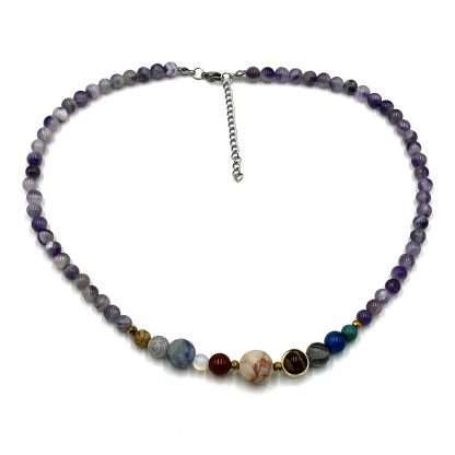 Solar System Necklace Amethyst - Image 3