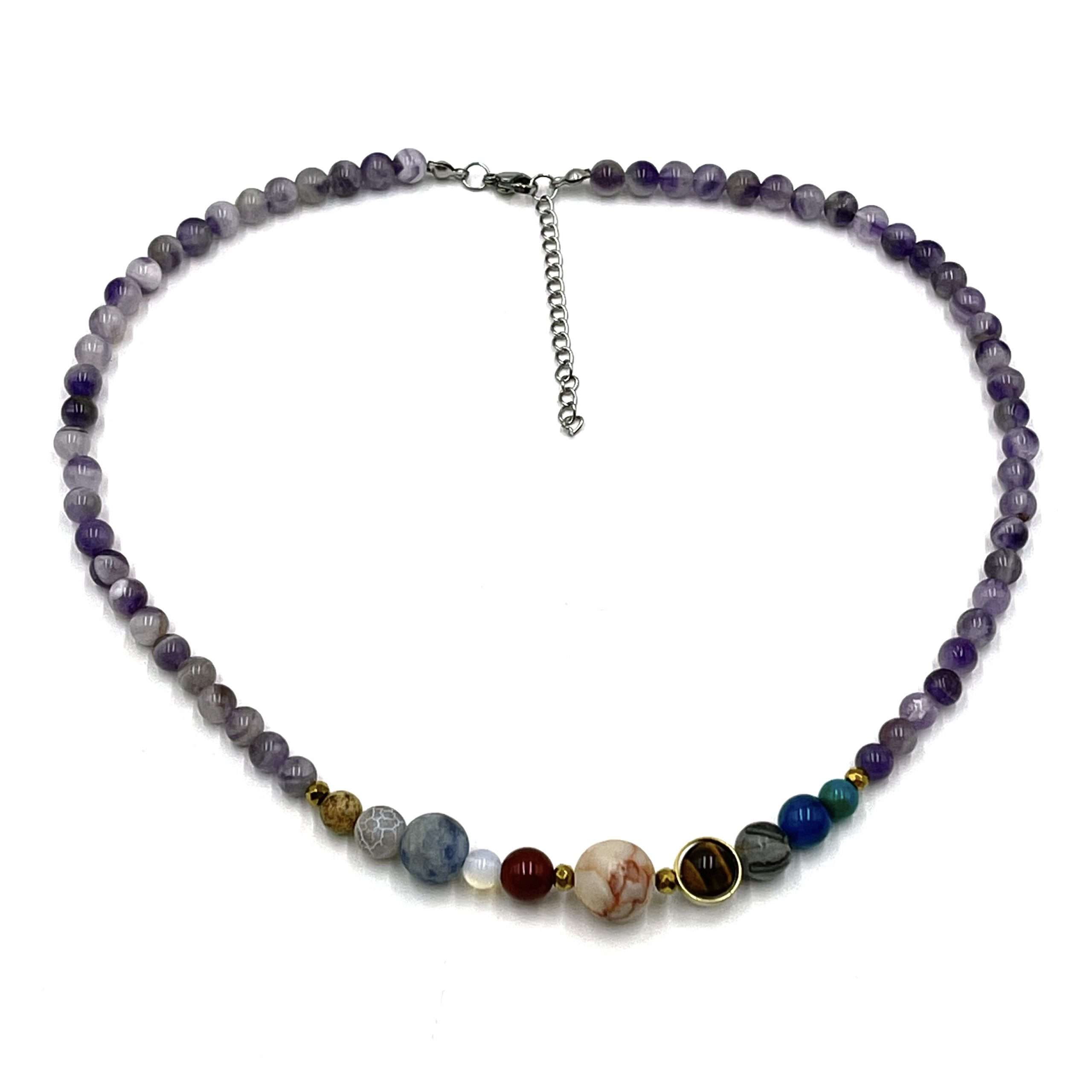 Solar System Necklace Amethyst – Carolina Trading