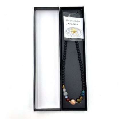 Solar System Necklace Lavastone - Image 2