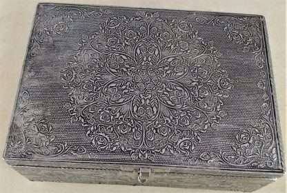 Silver Jewellery Box Lotus Mandala - Image 2