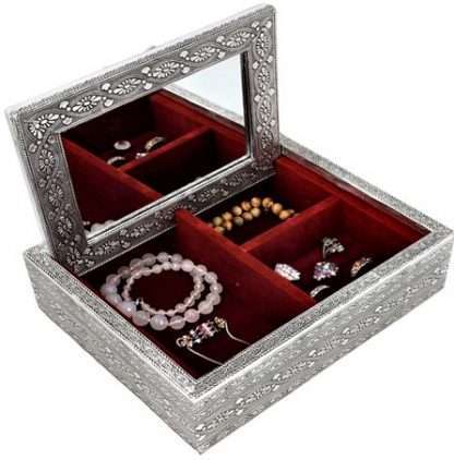 Silver Jewellery Box Mandala - Image 2