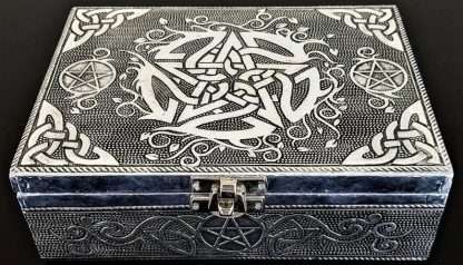 Silver Jewellery Box Celtic Pentagram - Image 3