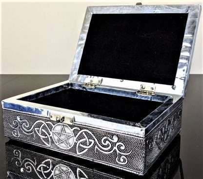 Silver Jewellery Box Celtic Pentagram - Image 4