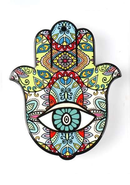 Ceramic Boho Hamsa Hand