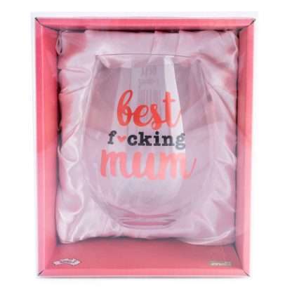 Best F*cking Mum Stemless Wine Glass - Image 3
