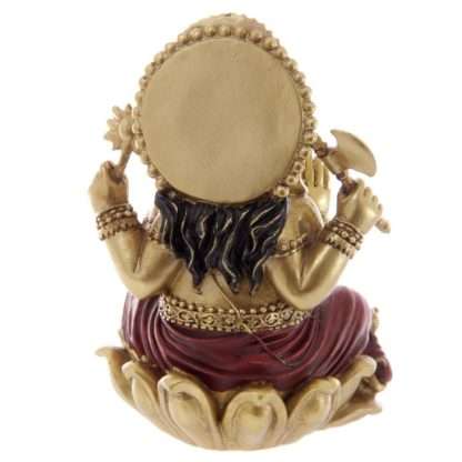 Gold and Red Ganesh Statue 16cm - Image 3