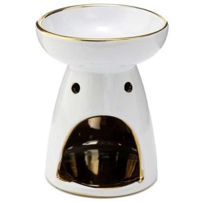 Eden Metallic Gold Tree Ceramic Oil and Wax Burner - Image 4
