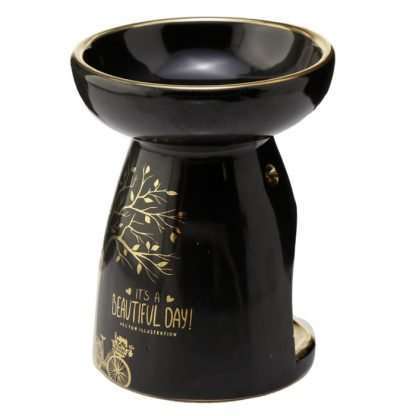 Eden Metallic Gold Tree Ceramic Oil and Wax Burner - Image 6