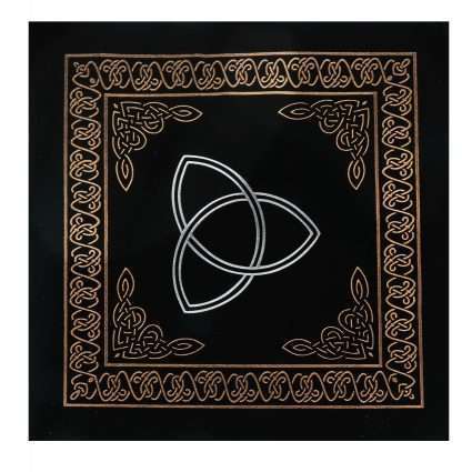 Velvet Divination Cloth-Triquetra Rune