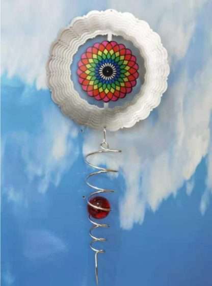 Wind Spinner Rainbow Mandala