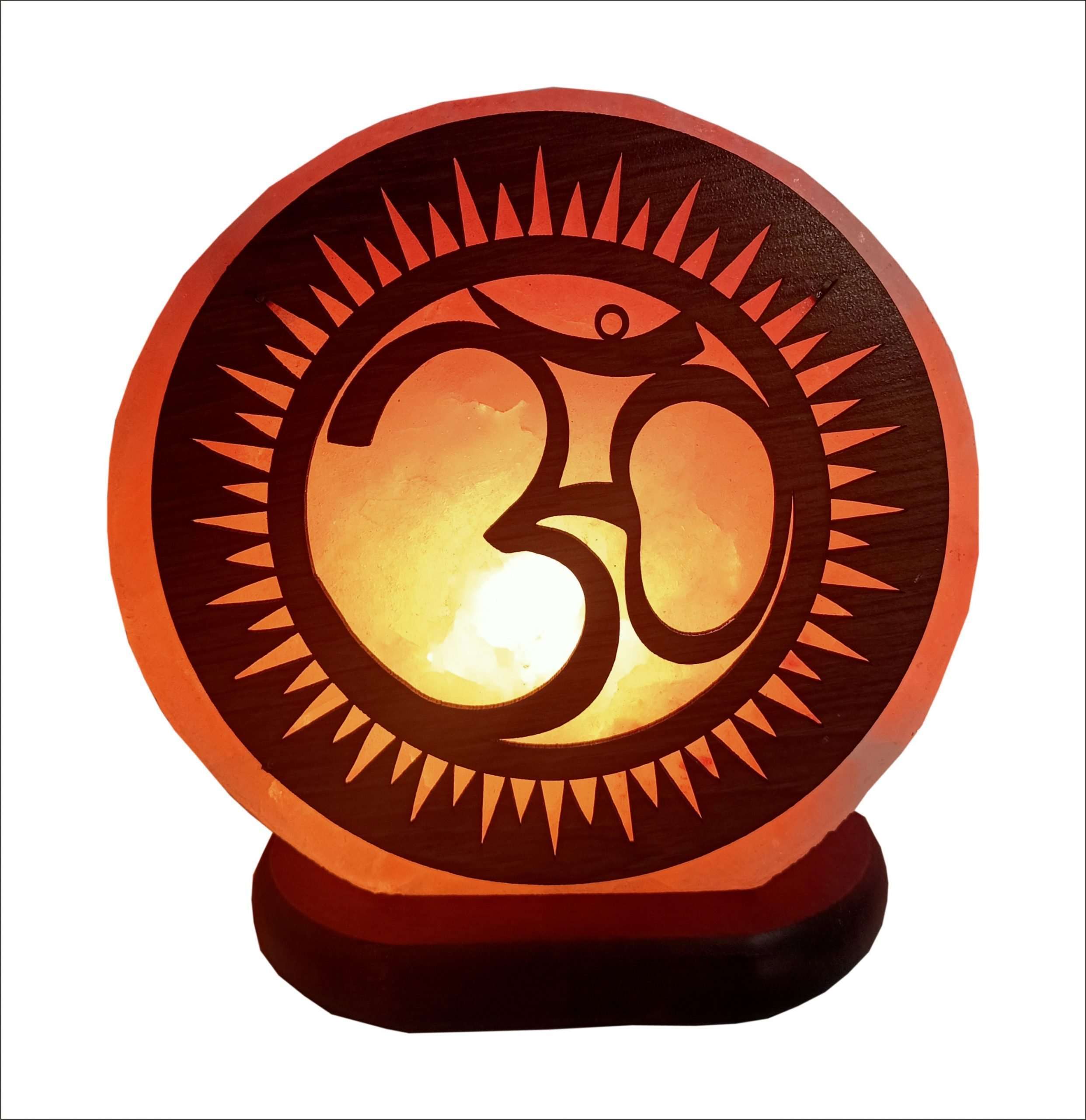 Ohm Salt Lamp- with 12V cable and bulb