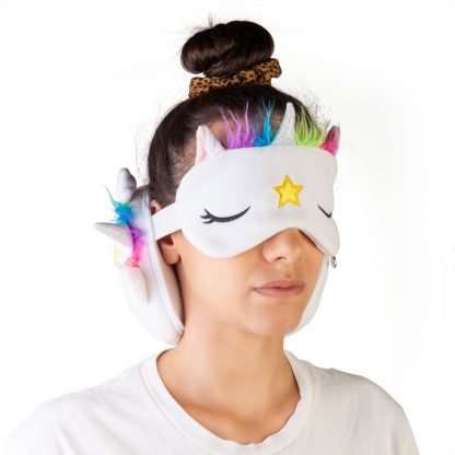 Smoosho's Pals Travel Unicorn Mask & Pillow - Image 3