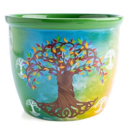 Wild Scents Tree of Life Ceramic Smudge Bowl - Image 3