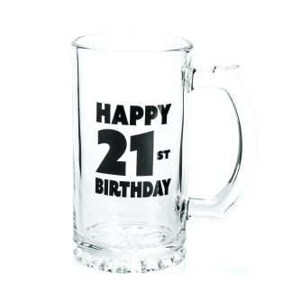 Happy 21st Birthday Beer Stein