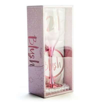 21st Birthday Blush Champagne Glass - Image 2