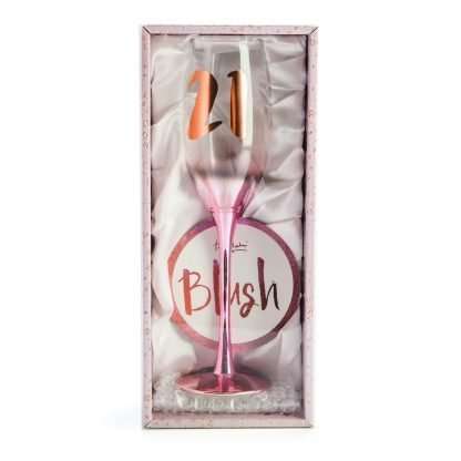 21st Birthday Blush Champagne Glass - Image 3
