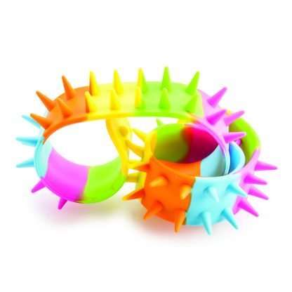 Rainbow Spiky Snap Bracelet - Image 2