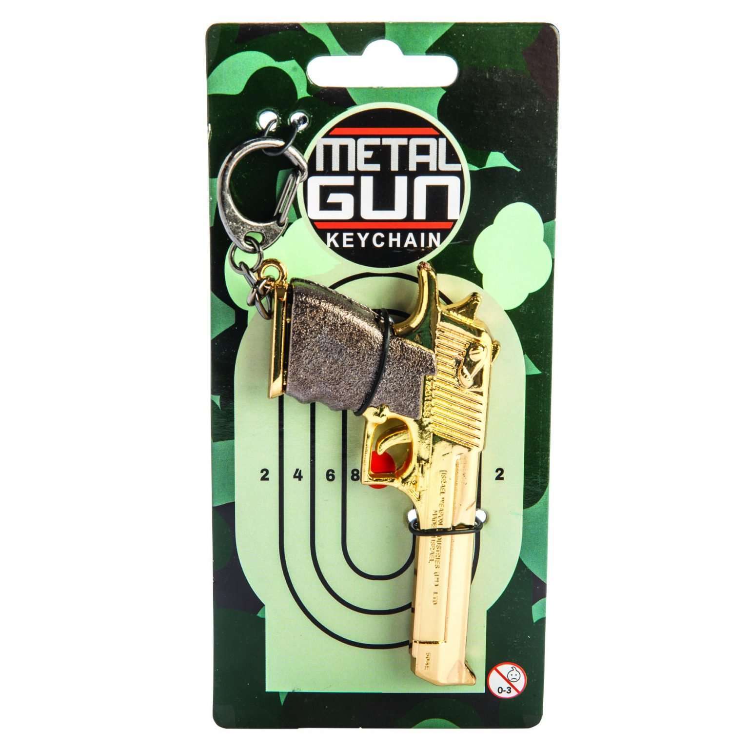 Metal Gun Keychain Carolina Trading