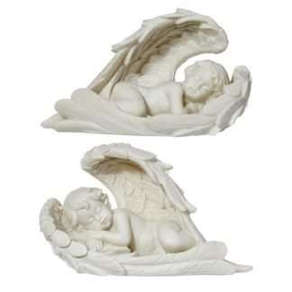 Cherub Sleeping, Long Wings Set of 4