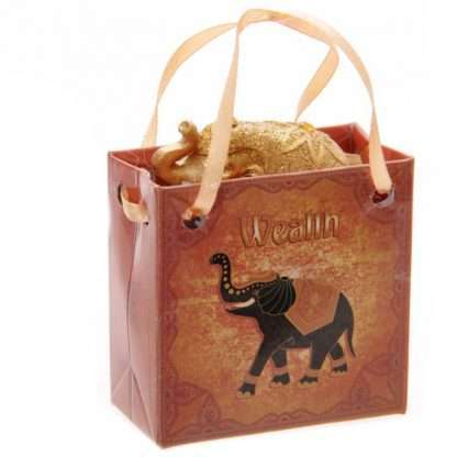 Metallic Glitter Lucky Elephant in a Mini Gift Bag - Image 8