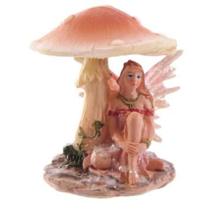 Flower Fairy Resting Under Mushroom - Image 2