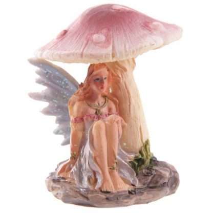 Flower Fairy Resting Under Mushroom - Image 4