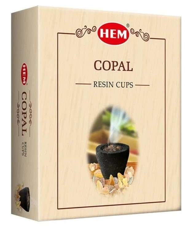 HEM Copal Resin Cup Dhoop- 10 pieces in a box