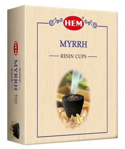 HEM Myyrh Resin Cup Dhoop- 10 pieces in a box