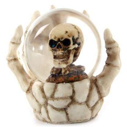 Skull Snow Globe in Skeleton Hand Snow Globe - Image 3