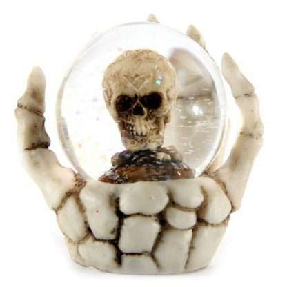 Skull Snow Globe in Skeleton Hand Snow Globe - Image 5