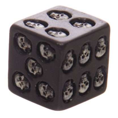 Black Skull Dice - Pack of 5 - Image 3