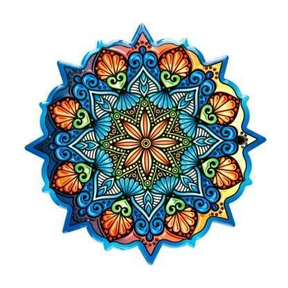 Ceramic Coaster Sacred Mandala - Large