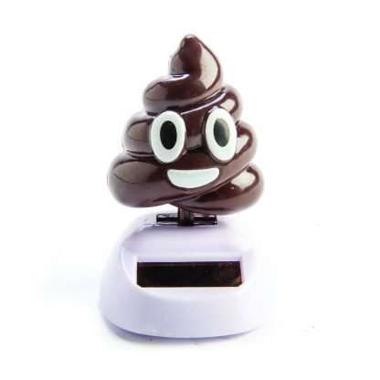 Smiling Poo Solar Dancer