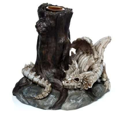 Shadows of Darkness Sleeping Bones Dragon Skeleton Candlestick Candle Holder