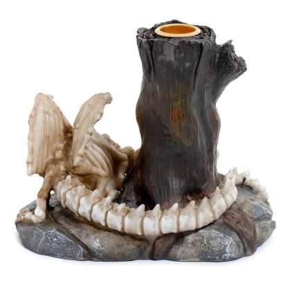 Shadows of Darkness Sleeping Bones Dragon Skeleton Candlestick Candle Holder - Image 2