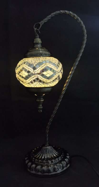 Turkish Mosaic Lamp Large Swan Neck