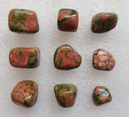 Unakite Loose Tumbled Stones 0.5KG Pack