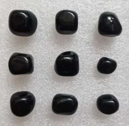 Black Obsidian Loose Tumbled Stones 0.5KG Pack