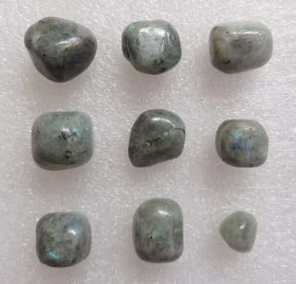 Silver Labradorite Loose Tumbled Stones 0.5KG Pack