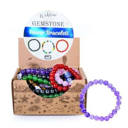 Gemstone Power Bead Bracelet