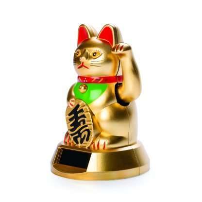 Golden Lucky Cat Solar Dancer - Image 2