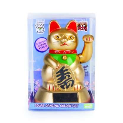 Golden Lucky Cat Solar Dancer - Image 4