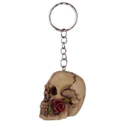 Skulls and Roses Skull Keyring - Image 5
