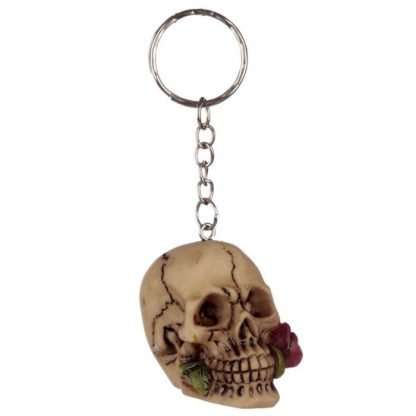 Skulls and Roses Skull Keyring - Image 6