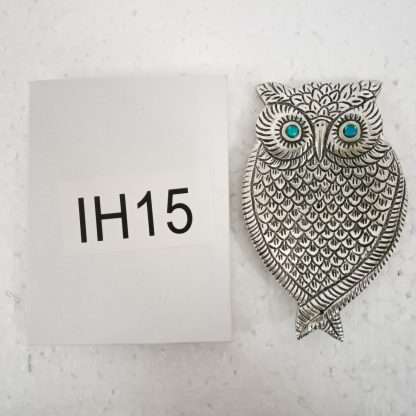 White Metal OWL Incense Holder - Image 3
