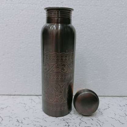 Ayurveda Copper Black Art Bottle 750ml - Image 4