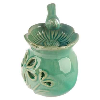 Eden Floral Bird Bath Ceramic Oil Burner - Image 3