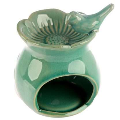 Eden Floral Bird Bath Ceramic Oil Burner - Image 4